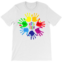 Autism Awareness Shirt Sign Language Hand Puzzle Support T Shirt T-shirt | Artistshot