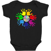 Autism Awareness Shirt Sign Language Hand Puzzle Support T Shirt Baby Bodysuit | Artistshot