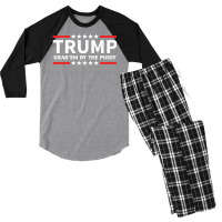 Trump - Grab Em By The Pussy Men's 3/4 Sleeve Pajama Set | Artistshot