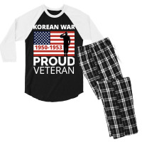 Proud Korean War Veteran Men's 3/4 Sleeve Pajama Set | Artistshot