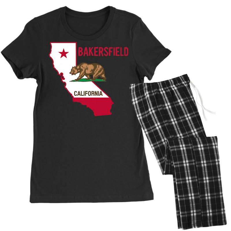 Bakersfield   California Flag  Cool Vintage Bakersfield Ca Premium T S Women's Pajamas Set by Gondran | Artistshot