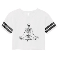 Meditating Skeleton Scorecard Crop Tee | Artistshot