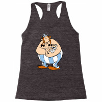 Obelix And Dogmatix Asterix Racerback Tank | Artistshot