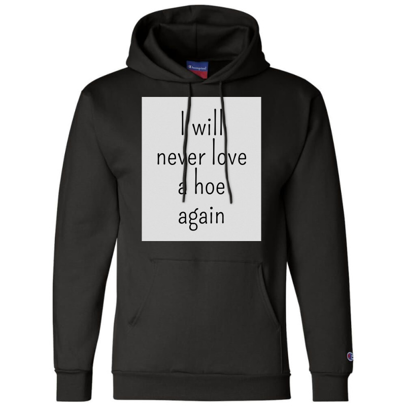 I Will Never Love A Hoe Again Champion Hoodie by gado gado | Artistshot