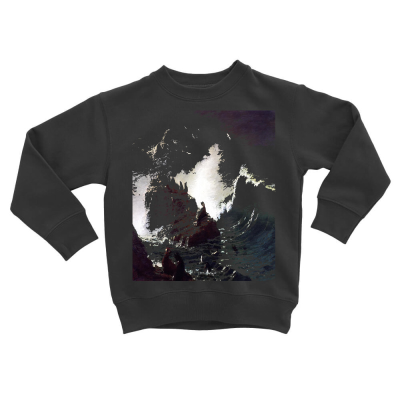 Famous Paintings T  Shirt Seals On The Rocks Farallon Islands By Alber Toddler Sweatshirt | Artistshot