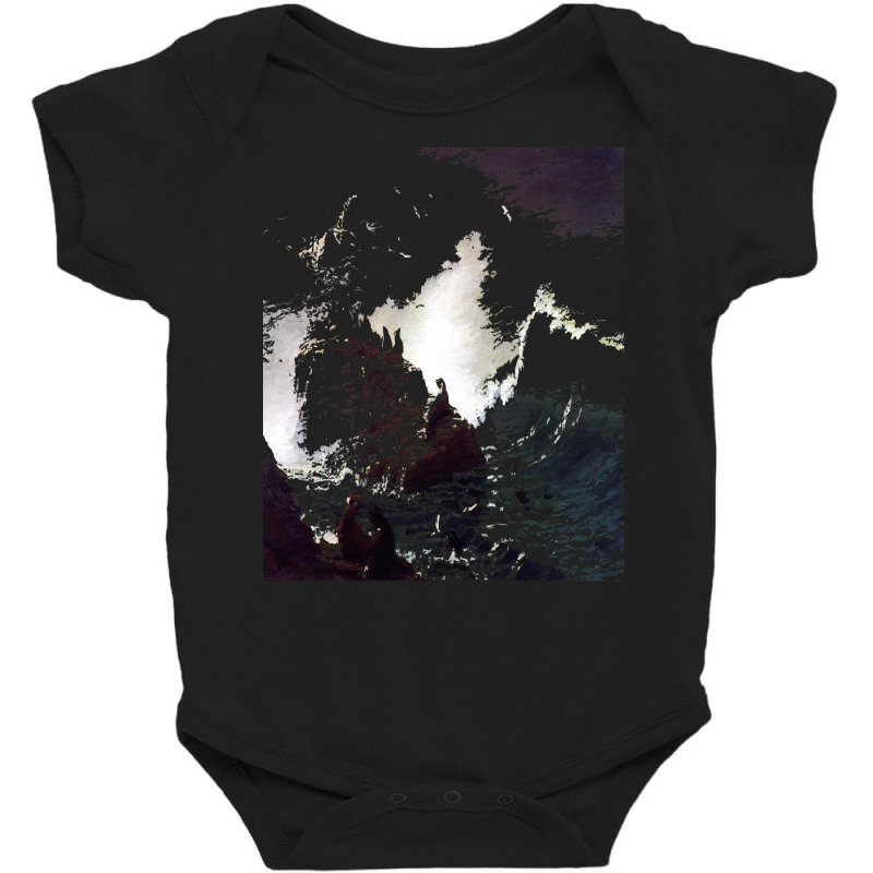 Famous Paintings T  Shirt Seals On The Rocks Farallon Islands By Alber Baby Bodysuit | Artistshot