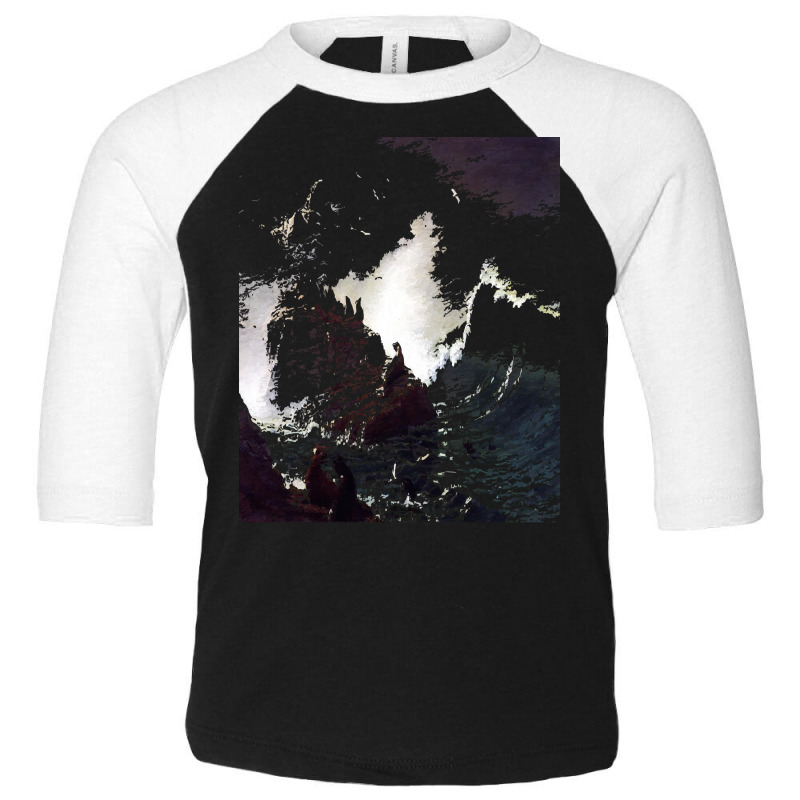 Famous Paintings T  Shirt Seals On The Rocks Farallon Islands By Alber Toddler 3/4 Sleeve Tee | Artistshot