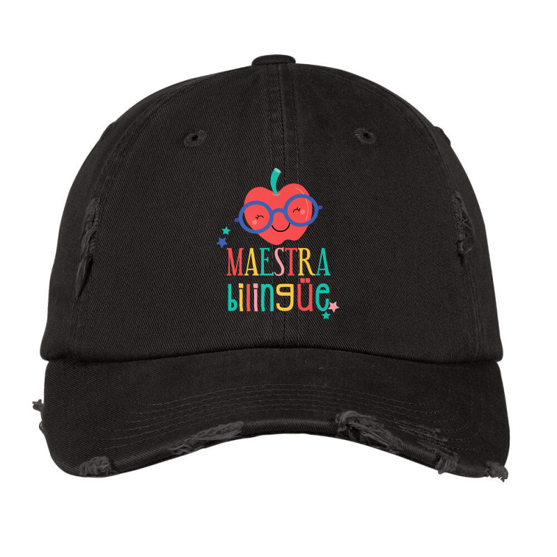 Cute Maestra Bilingue Bilingual Teacher Premium T Shirt Vintage Cap by puawhla | Artistshot