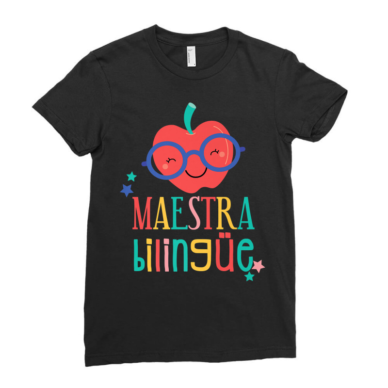 Cute Maestra Bilingue Bilingual Teacher Premium T Shirt Ladies Fitted T-Shirt by puawhla | Artistshot