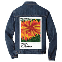 Kusama Flower4 Men Denim Jacket | Artistshot