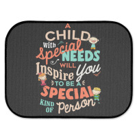 A Child With Special Needs Inspires You To Be Special Graphic Classic Rear Car Mat | Artistshot