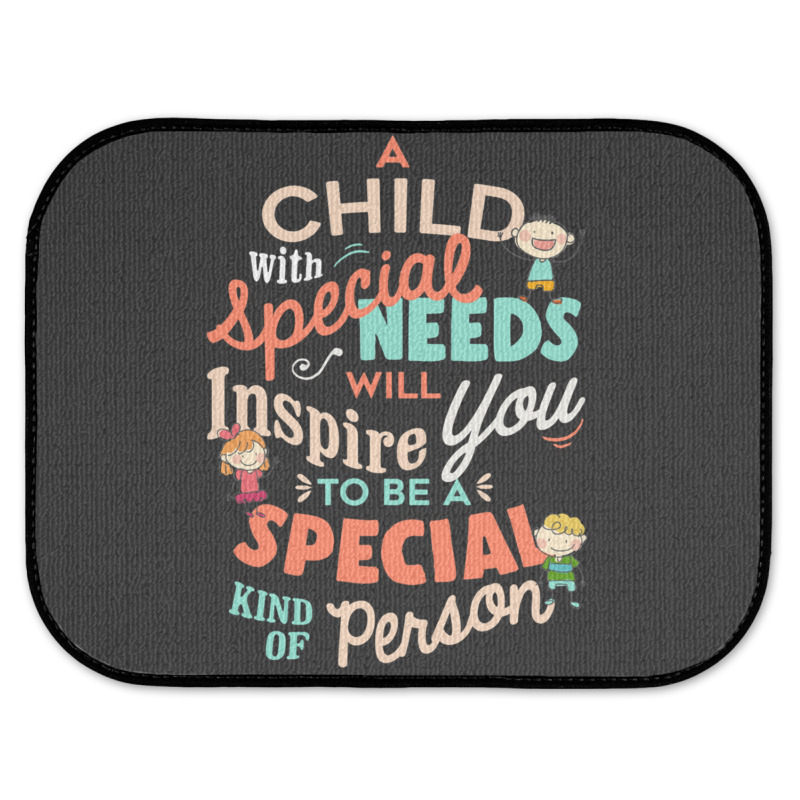 A Child With Special Needs Inspires You To Be Special Graphic Classic Rear Car Mat | Artistshot