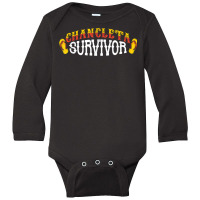 Chancleta Survivor Latin American Funny Hispanic Heritage T Shirt Long Sleeve Baby Bodysuit | Artistshot