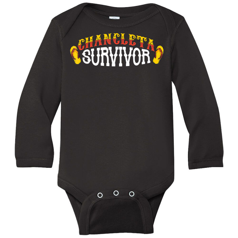 Chancleta Survivor Latin American Funny Hispanic Heritage T Shirt Long Sleeve Baby Bodysuit by survisgn | Artistshot