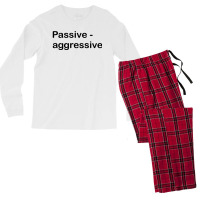 Passive Aggressive Men's Long Sleeve Pajama Set | Artistshot