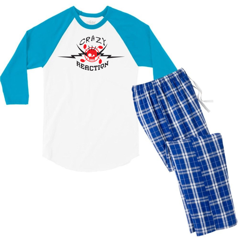 Crazy Reaction Men's 3/4 Sleeve Pajama Set by marla_arts | Artistshot