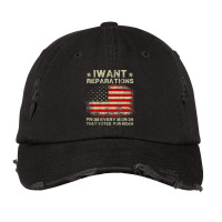 I Want Reparations From Every Moron That Voted Biden Vintage Cap | Artistshot