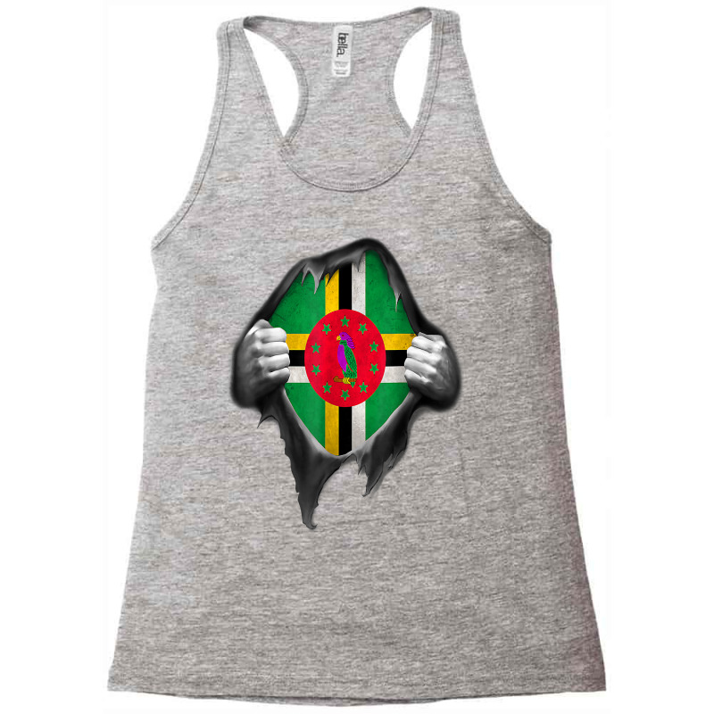 Dominica Flag T Shirt Dominican Roots Dna T Shirt Racerback Tank by survisgn | Artistshot