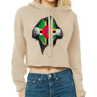 Dominica Flag T Shirt Dominican Roots Dna T Shirt Cropped Hoodie | Artistshot