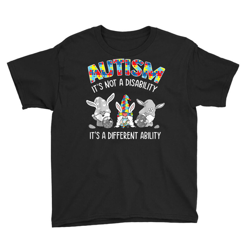 Gnomes Autism Its Not A Disability Its A Different Ability T Shirt Youth Tee by magbyf | Artistshot