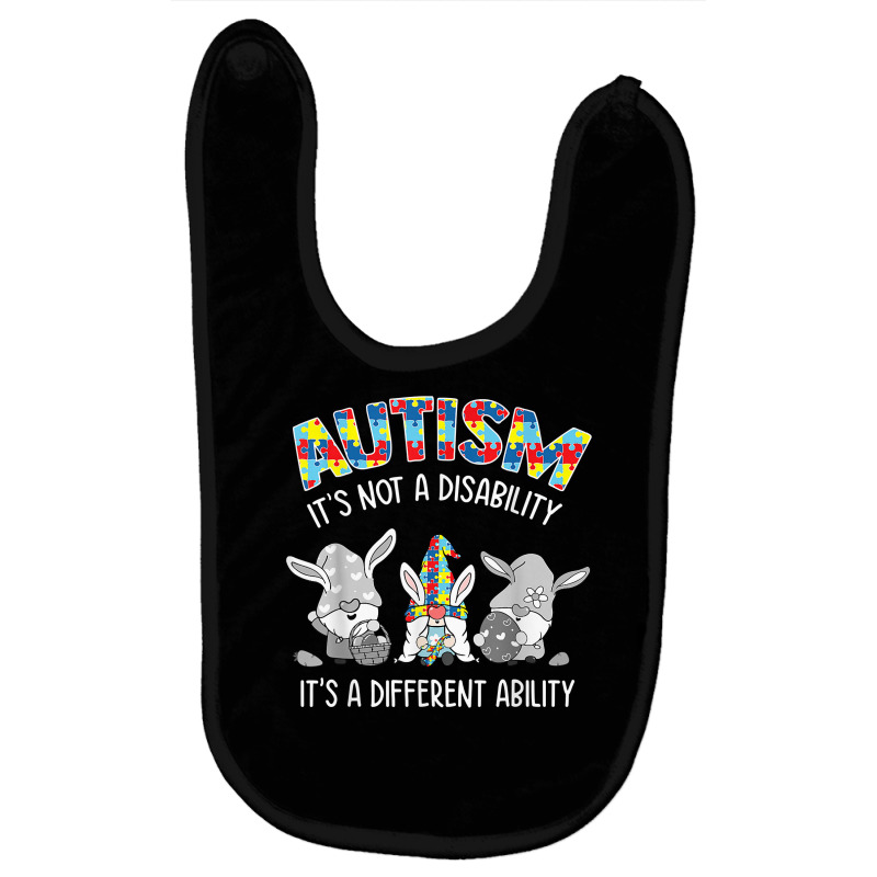 Gnomes Autism Its Not A Disability Its A Different Ability T Shirt Baby Bibs by magbyf | Artistshot