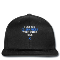 Fuck Colon Cancer Funny Awareness Blue Ribbon Women & Men T Shirt Printed Hat | Artistshot