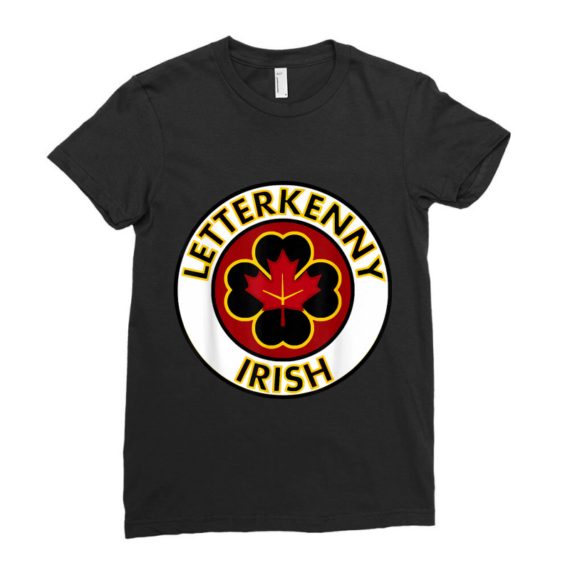 Irish Letterkenny Shamrocks St Patricks Day Ladies Fitted T-Shirt by time5803 | Artistshot