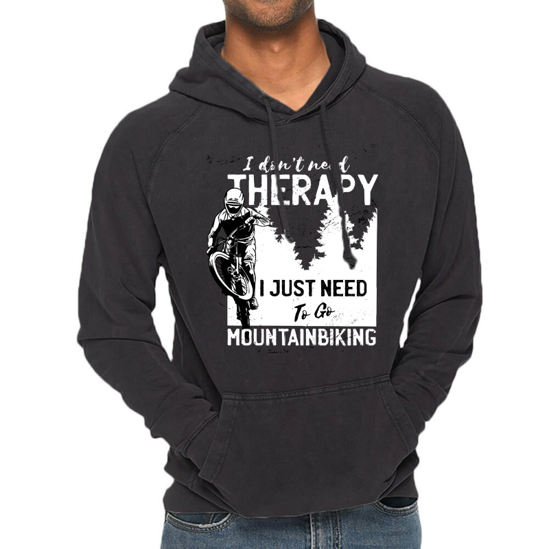 Mountainbike T Shirtmtb Mountain Bike Gift Men Therapy T Shirt Vintage Hoodie | Artistshot