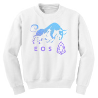 Eos Crypto Trade Bullrun Hodl To Be Blockchain Millionaire T Shirt Youth Sweatshirt | Artistshot