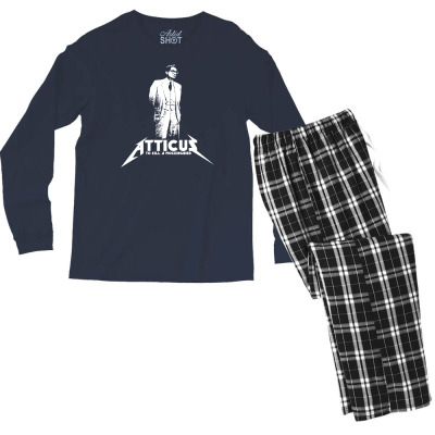 To Kill A Mockingbird Atticus Men's Long Sleeve Pajama Set Designed By Printshirts