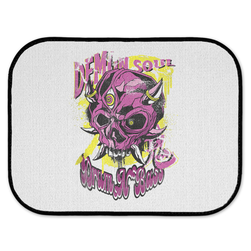 Techno Hardcore Gabber Ecstasy Satan Frenchcore Drum N Bass Tank Top Rear Car Mat | Artistshot