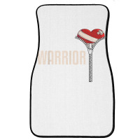 Funny Open Heart Surgery Recovery Art For Men Women Warrior T Shirt Front Car Mat | Artistshot