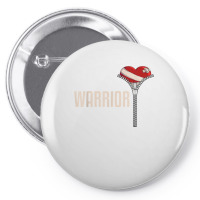 Funny Open Heart Surgery Recovery Art For Men Women Warrior T Shirt Pin-back Button | Artistshot