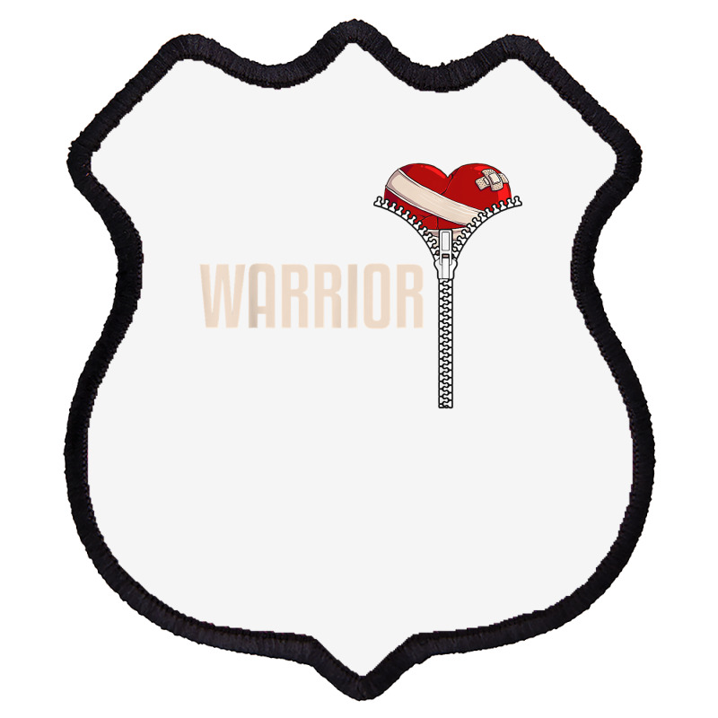 Funny Open Heart Surgery Recovery Art For Men Women Warrior T Shirt Shield Patch | Artistshot