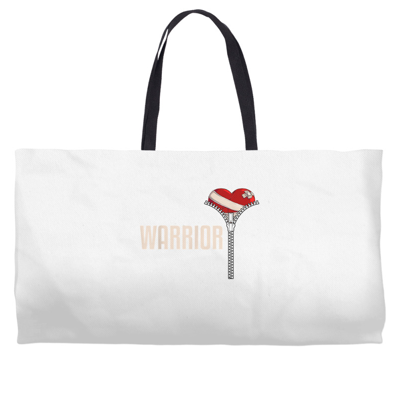 Funny Open Heart Surgery Recovery Art For Men Women Warrior T Shirt Weekender Totes | Artistshot