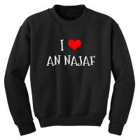 I Love An Najaf City Youth Sweatshirt | Artistshot