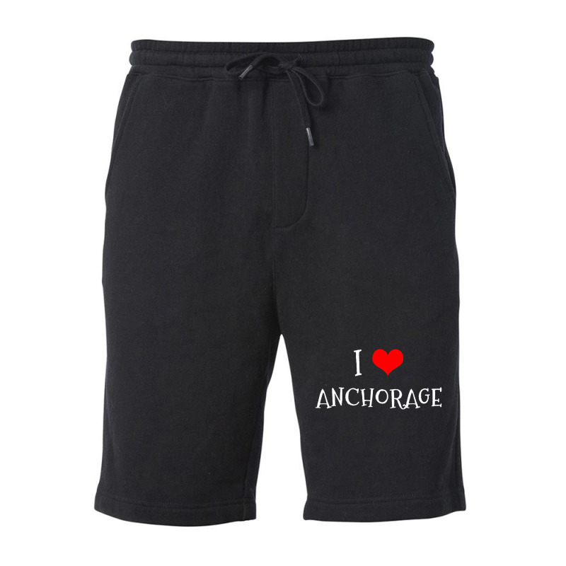 I Love Anchorage County Fleece Short by thanchashop | Artistshot