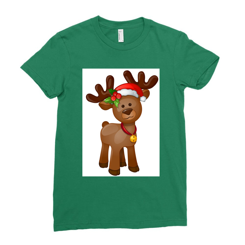 Rudolph The Red Nosed Reindeer Ladies Fitted T-Shirt by Artango | Artistshot