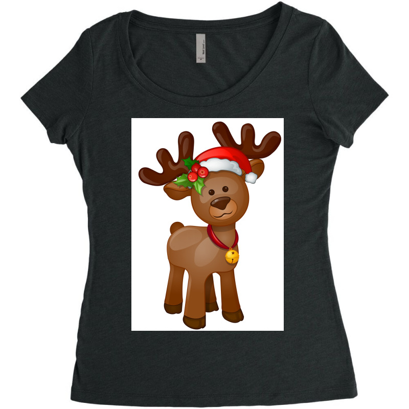 Rudolph The Red Nosed Reindeer Women's Triblend Scoop T-shirt by Artango | Artistshot