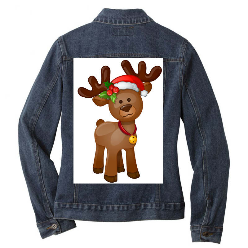 Rudolph The Red Nosed Reindeer Ladies Denim Jacket by Artango | Artistshot