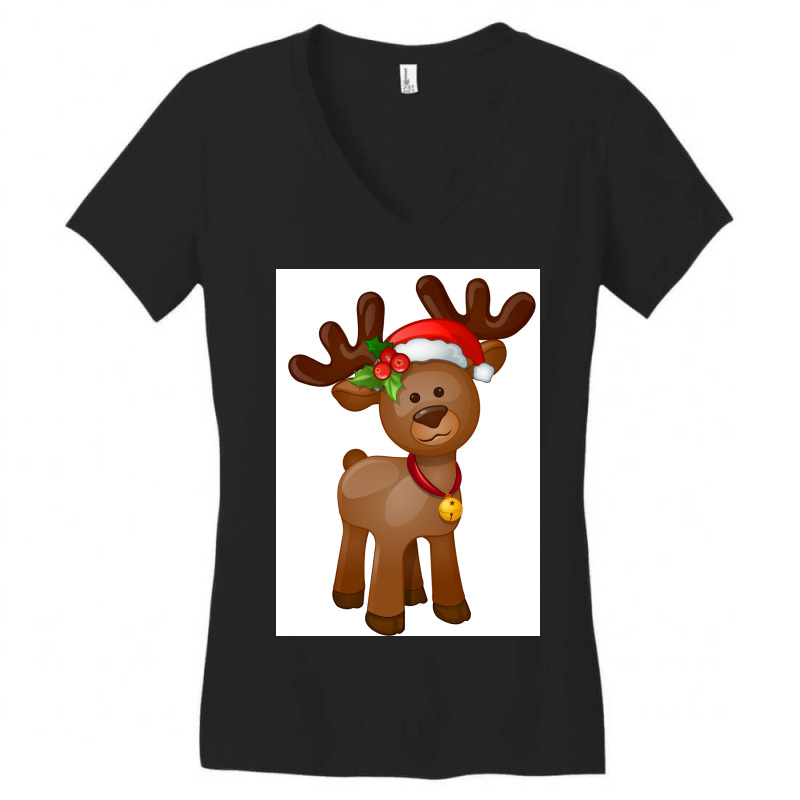 Rudolph The Red Nosed Reindeer Women's V-Neck T-Shirt by Artango | Artistshot