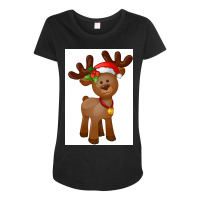 Rudolph The Red Nosed Reindeer Maternity Scoop Neck T-shirt | Artistshot