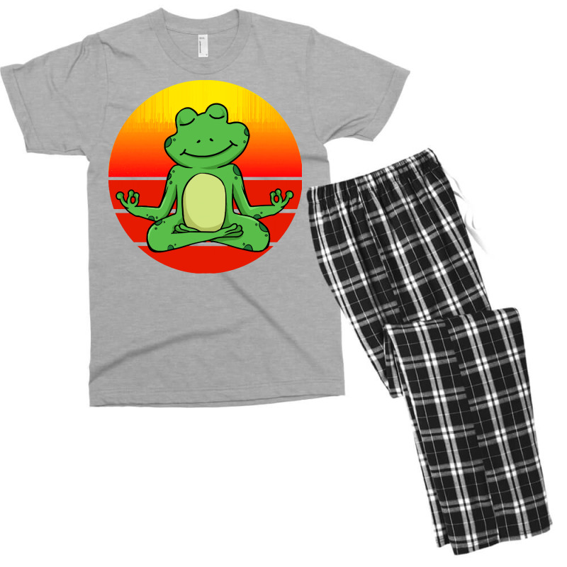 Practice T Shirtyoga Frog, Meditation Yoga For Children And Parents T Men's T-shirt Pajama Set | Artistshot