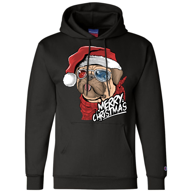 Pug Christmas Gifts T Shirtmerry Pugly Christmas T Shirt Champion Hoodie | Artistshot