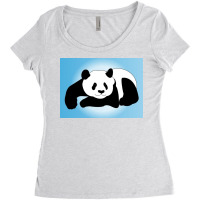 Mommy Panda Women's Triblend Scoop T-shirt | Artistshot