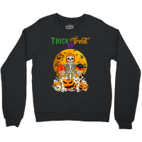 Trick Or Treat Skeleton Roll For Initiative Role Playing Crewneck Sweatshirt | Artistshot