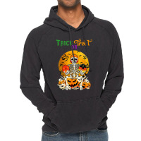 Trick Or Treat Skeleton Roll For Initiative Role Playing Vintage Hoodie | Artistshot