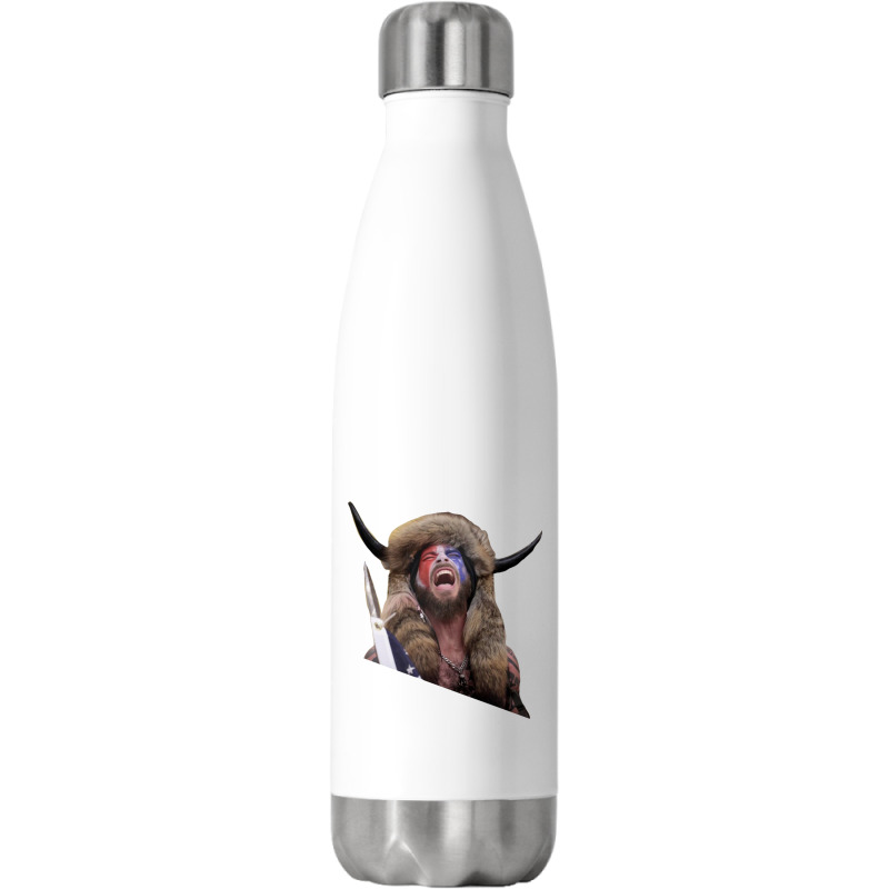 The Horned Shirtless Trump Protestor Stainless Steel Water Bottle | Artistshot