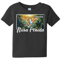 Vintage Indonesia Vacation Travel Asia Nusa Penida T Shirt Baby Tee | Artistshot