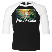 Vintage Indonesia Vacation Travel Asia Nusa Penida T Shirt Toddler 3/4 Sleeve Tee | Artistshot